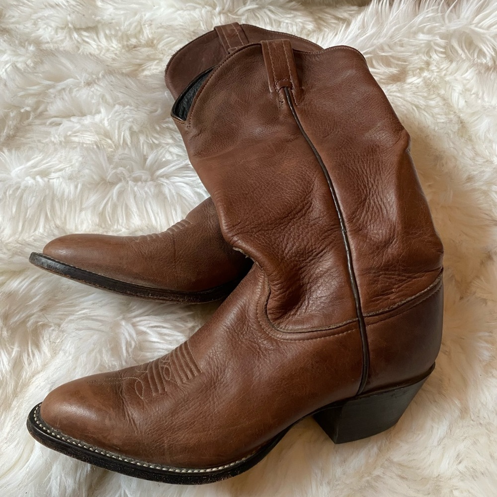 Tony Lama leather cowboy boots
